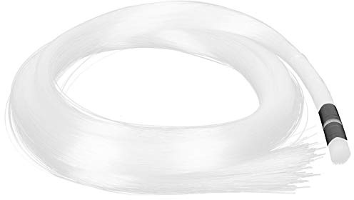 Chiyyak Cable de Fibra óptica de Plástico PMMA de 300 Piezas, Cable de Luz de Fibra óptica Impermeable y Flexible para Decoración de Fondo, 2m de Longitud