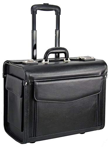 Dermata Pilotenkoffer Businesstrolley 45.5 cm schwarz