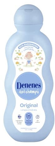 Denenes Original - Gel Champú con Karité y Petit Grain, Suavidad e Hidratación para Piel y Cabello, con 93% de Ingredientes de Origen Natural - 600 ml