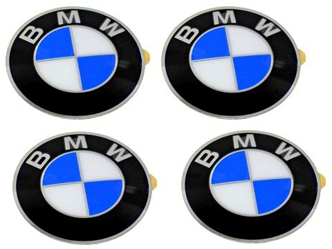 BMW Felgendeckel Embleme (4) Abzeichen 64,5 mm OEM E46 E60 E90 E92