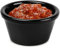 Tablecraft Melamine Ramekins Black 2oz - Set of 12 | Condiment Pots, Sauce Ramekins, Dip Bowls