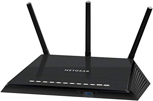 NETGEAR WiFi Router (R6400), AC1750, 4 Gigabit Ethernet Ports, 1 USB Port, Speed up to 1.75 Gbps, Coverage up to 100 m² and 25 Devices, Parental Control, Armor against Cybermenace