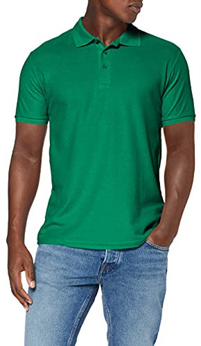 Fruit of the Loom SS025M Polo, Kelly Green, XL Uomo