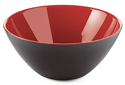 Guzzini, Récipient Ø20 'My Fusion', Ø20 x h8,5 cm, Noir/Rouge, Taille unique