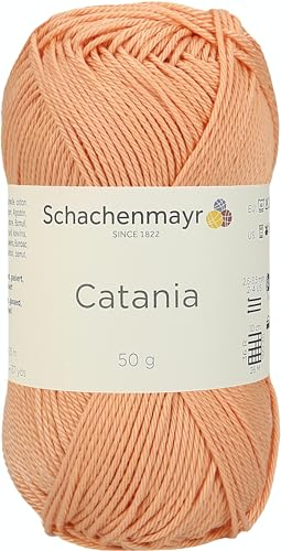 Schachenmayr Catania, 50G Aprikose Handstrickgarne, 11,5 x 5,2 x 6 cm