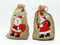 Hellenikos 10x Jute Sack Nikolaus Geschenk Sack Beutel Jutebeutel je 20 x 29 cm Geschenksack Jutesack Weihnachtsmann Weihnachten 10 Stück im Set