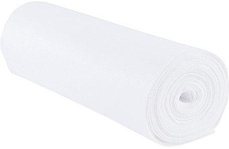 folia 520000 - Bastelfilz, mit feiner Wollqualität, 1 Rolle ca. 45 cm x 5 m, weiß, klebefleckenfreie Verarbeitung - ideal für vielfältige Bastelarbeiten
