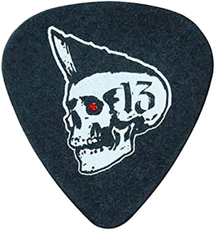 JIM DUNLOP Plektrum Lucky 13 serie II, 36 Stück, 1,00mm, Psychobilly, Schwarz