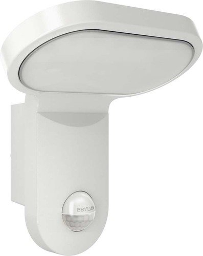 ESYLUX LED-Leuchte 25 W mit Bewegungsmelder, 140 Grad, 5000 K, Aluminiumdruckguss und Kunststoff, AOL 200LED 5 K, weiß, 4370622