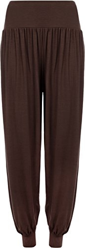 Ladies Plus Size Harem Trousers Womens Full Length Stretch Casual Pants