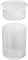 iDesign 69930 Clarity Hair Accessories Organiser, Plastic Bathroom Storage Box with 2 Compartments, Clear, 6 x 6 x 7