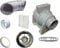 XFLO100T Timer Light Inline Extractor Kit Back Draught Shutter LED Bathroom Fan