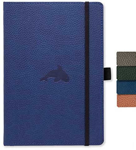 Dingbats* - Tierwelt Notizbuch A4 Kariert - Hardcover PU Leder Journal für Arbeit, Reisen - Tasche, Elastischer Verschluss, Stifthalter, Lesezeichen