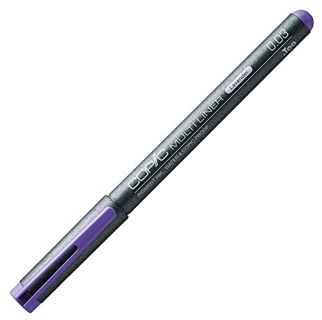 COPIC Multiliner 0,03 mm, Lavender, Fineliner mit einer feinen Spitze und wasserbeständiger Pigmenttinte