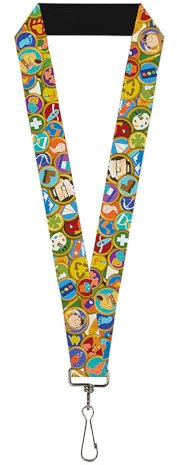 Buckle Down Unisex-Erwachsene Lanyard-1.0-Stacked Wilderness Explorers Badges Schlsselanhnger, Mehrfarbig, Einheitsgröße