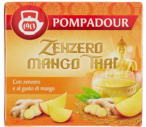 infuso ZENZERO MANGO 10 BUSTINE *2,25 GR TOT 22,5 GR Pompadour