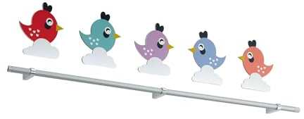 EGLO LED Wandlampe Sparino, Wandleuchte innen, Kunststoff, Stahl in weiss, Holz in bunt neutralweiß