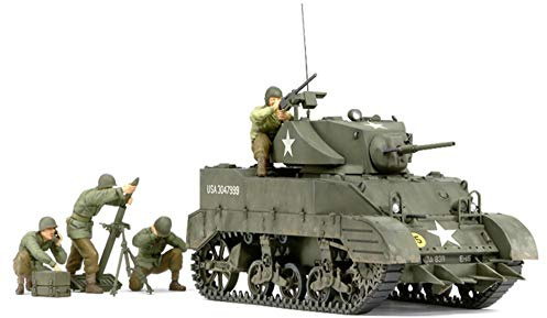 TAMIYA 35313 US M5A1 Light Tank Pursuit Operation (1:35 Scale)