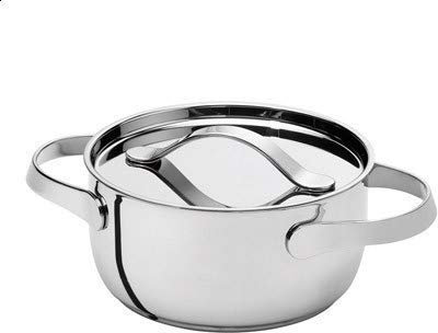 SERAFINO ZANI AL Dente Casseruola cm 16 Senza Coperchio Acciaio Inox (Design Konnstantin Grcic)
