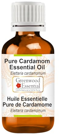 Greenwood Essential Naturreine Ätherisches Kardamomöl (Elettaria cardamomum) Dampfdestilliert 50ml (1.69 oz)