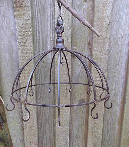 Deko-Impresion Küchenkrone Küchenhänger Kräuterhänger 12 Haken 32 x 28cm Landhausstil