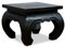 Livasia Table Basse en Opium | Table d'appoint Noire | Bois d'acacia | Décoration Asiatique Matériaux Fins Faits Main en Thaïlande (30x30cm)