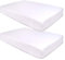 PEKITAS Pack 2 Uds Spannbetttuch 100% Baumwolle 50x80 cm Höhe 10cm Weiß Selbstverstellbar Elastisch