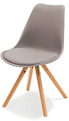 Galileo Casa 2195870 Stuhl aus Polypropylen, grau, L 49 x B 54 x H 83,5 cm