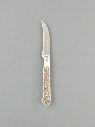 DUE BUOI BLUE FARM knives. Spelucchino Santoku chef. Curvo cervo