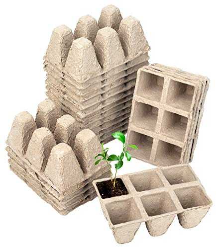 Schramm® Anzuchttöpfe aus Zellulose Höhe: 5 cm für 72, 144 oder 288 Pflanzen biologisch abbaubarer Pflanztopf, Anzahl:144 Stück