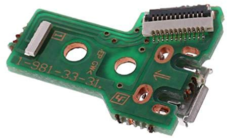 Senmubery Usb Lade Anschluss Board Für Jds-055 Ps4 Controller Mit 12 Poligem Flex Kabel