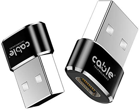 USB C Female to USB Male Adapter 2Pack,Type A Charger Port Converter for iPhone 11 12 13 Max,SE 2020,iPad Pro 11 12.9 5th Mini 6 6th Generation 2021,S21 21,Samsung Galaxy Note 10 S20 Plus 20 FE Ultra