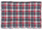 vidaXL Palettenkissen, Palettenauflage für Europaletten, Palettenpolster Palettensofa Outdoor Indoor, Sitzkissen, Rot Karomuster 120x80x12cm Stoff