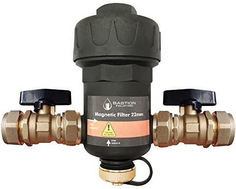 Filtro magnético para calderas o sistemas de colector de calefacción por suelo radiante, válvulas de 22 mm