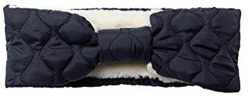 Becksöndergaard Stirnband Damen Lue Puff Headband in Blau (Maritime Blue) - Stirnband mit kuscheligem Futter/Winterstirnband für Frauen mit Steppnähten - One Size