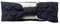 Becksöndergaard Stirnband Damen Lue Puff Headband in Blau (Maritime Blue) - Stirnband mit kuscheligem Futter/Winterstirnband für Frauen mit Steppnähten - One Size