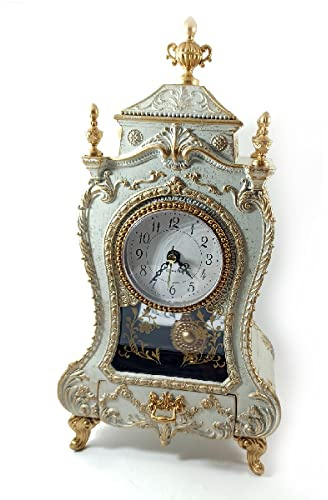 CARILLON Mechanisch PVC Pendeluhr im Barock Stil mit Melodie Flöte Magic 24108