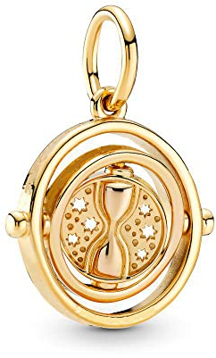 Charme Hermine's Time Turner Charms-Anhänger 925 Sterling Silber Charm Bead Pendant für Europäische Armbänder und Halsketten