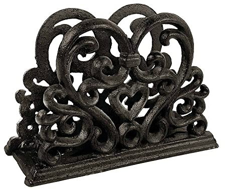 Serviettenhalter Nostalgie Serviettenständer Gusseisen Antik-Braun 10x15cm
