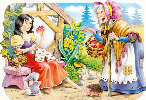 alles-meine.de GmbH Puzzle 30 Teile - Schneewittchen und die Sieben Zwerge - Märchen Brüder Grimm - Kinderpuzzle für Kinder - 7 Zwerg - Märchenpuzzle