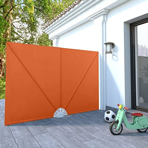 Seitenmarkise für Terrassen, zusammenklappbar, Terracotta, 240 x 160 cm, Artikelfarbe: Terrakotta