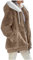 Manteau Femme Hiver avec Poche Zippé Polaire Large Vintage Confortable Cardigan Chic Tenue Travail Pyjama Chaud Femme Polaire Pas Cher Blazer Long Automne Hoodie Kaki XXL