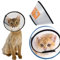 JIAMIAN Cono Recupero Animali Domestici, Regolabile collare elisabettiano gatti, per Cane Gatto Ferita Recupero Guarigione Collare Anti Morso o Leccata (Neck :15-18cm)