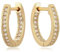 Jenosy Ohrringe Damen Gold Mit Zirkonia - Zarte Creolen, Modische Leichte Knorpel Huggie Hypoallergene Ohrringe 18K Vergoldet Modeschmuck für Frauen und Mädchen