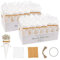 REAQUE 65 PCS Coni Portariso Matrimonio con 2 Porta Coriandoli, Coni Riso Bomboniere per Matrimonio Conetti Portaconfetti per Confettata per Matrimonio Nozze Comunione Battesimo Compleanno (Bianco)