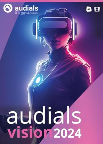 Audials Vision 2024 - Videos mit AI verbessern und organisieren | 1 Gerät | 1 Benutzer | PC Aktivierungscode per Email