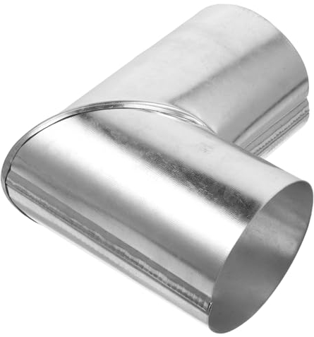 Garneck 90 Exhaust Flue Elbow Chimney Wood Stove Gas Flue Vent Elbow Chimney Hose Chimney Extension Stove Flue Fireplace Stainless Steel Heating Stove Tube 15c