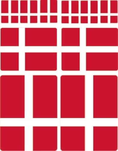 10 Stück Flaggen Aufkleber Dänemark Set Sticker Danmark Autoaufkleber - Offsetdruck