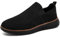ZGPWZWL Zapatos Hombre Zapatillas sin Cordones Clásicos Casuales Confort Holgazanes Planos Mocasines Transpirables Antideslizantes Deportivas Suaves,Negro EU39