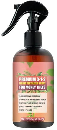 Liquid Plant Food - 100ml Money Tree Liquid Spray | Multi-purpose Liquid Fertilizer Spray, Organic Liquid Plant Food Nutrients For Vital Health, Strong & Healthy Money Trees